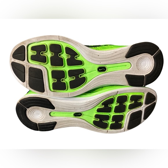 Nike Flyknit Lunar 1+ One Electric Green White Men's Size 9.5  554887-304 1 - Picture 8 of 8